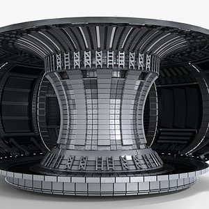 Nuclear Reactor Room Low-poly 3D model