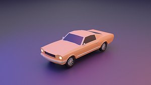 Low Poly Car 3D model