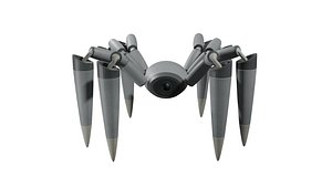 3D Spider Android Robot model