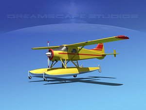 dehavilland beaver 3d model