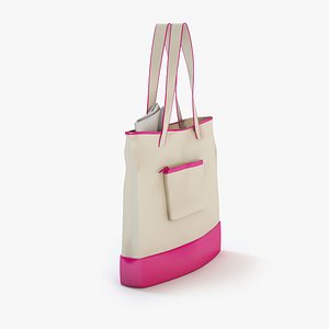 ladies bag pink 3d max