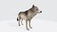 Grauer Wolf Tierfigur 3D Modell druckfertig