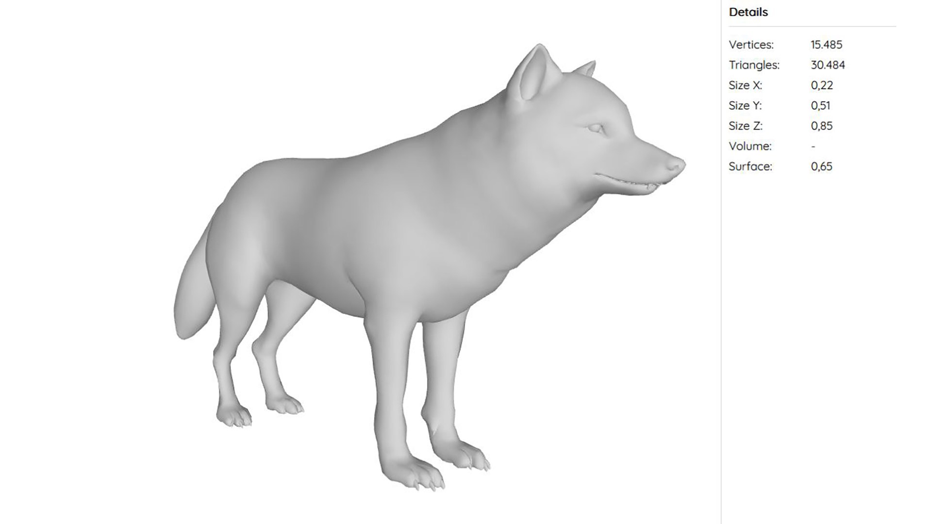3D model Gray Wolf Animal Figure 3D Model Ready to Print https://p.turbosquid.com/ts-thumb/bA/HdyBg5/Oi/graywolfanimalfigure3dmodelreadytoprint11/jpg/1730364872/1920x1080/fit_q87/8b04cbba97203131e12fa7e05fcb24a16d2bd2bb/graywolfanimalfigure3dmodelreadytoprint11.jpg