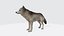 Grauer Wolf Tierfigur 3D Modell druckfertig