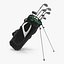 golf bag clubs 3d model
