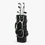golf bag clubs 3d model