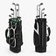 golf bag clubs 3d model