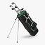golf bag clubs 3d model