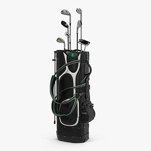 Golf Bag with Clubs