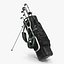 golf bag clubs 3d model
