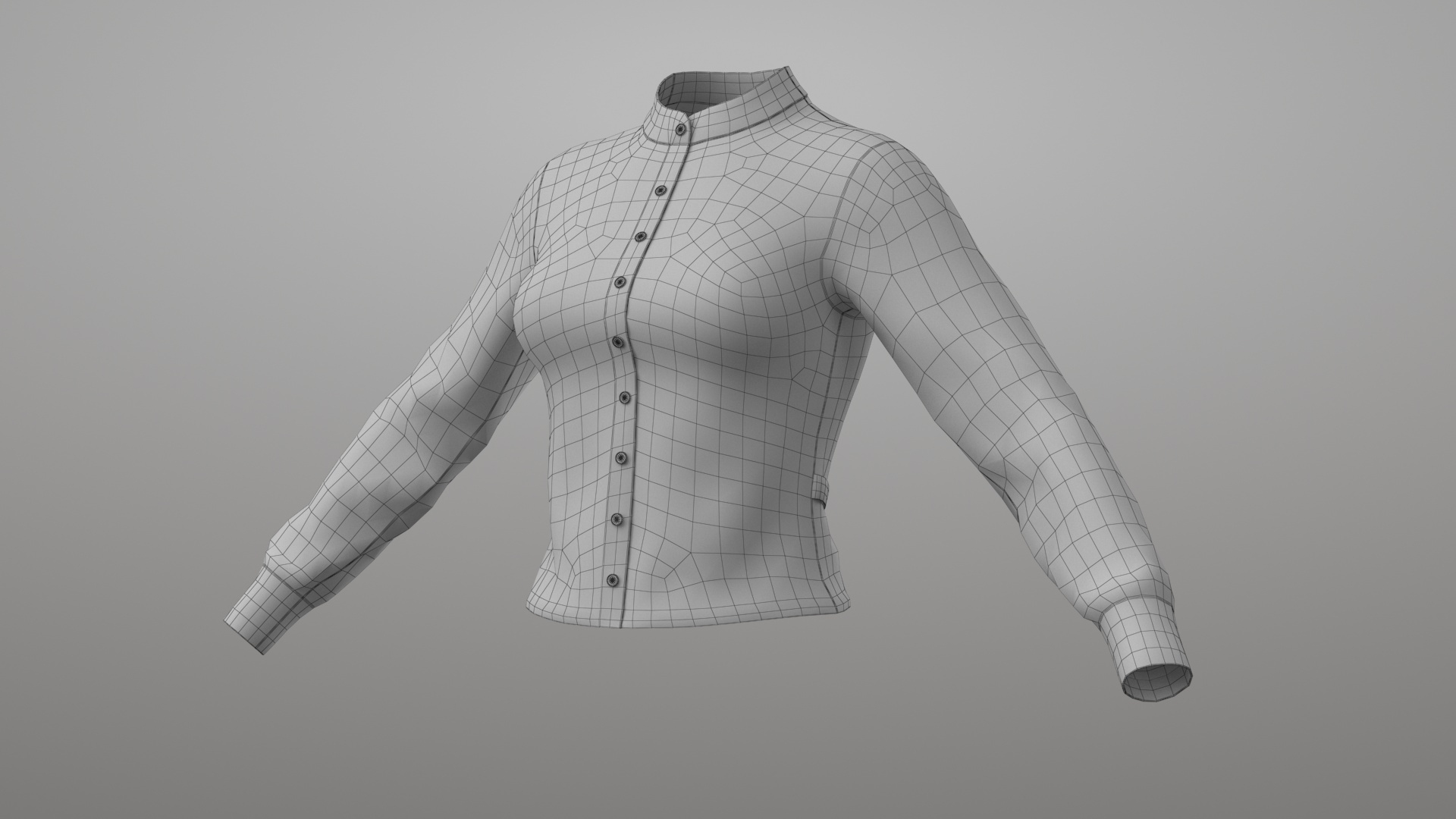 Blouse Female PBR 3D Model - TurboSquid 2204589