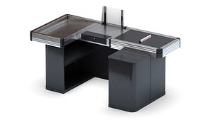 Cashier Desk 3D model