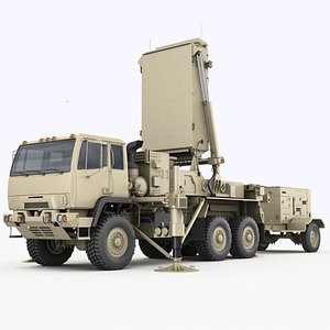 tpq-53 radar general counterfire 3D model