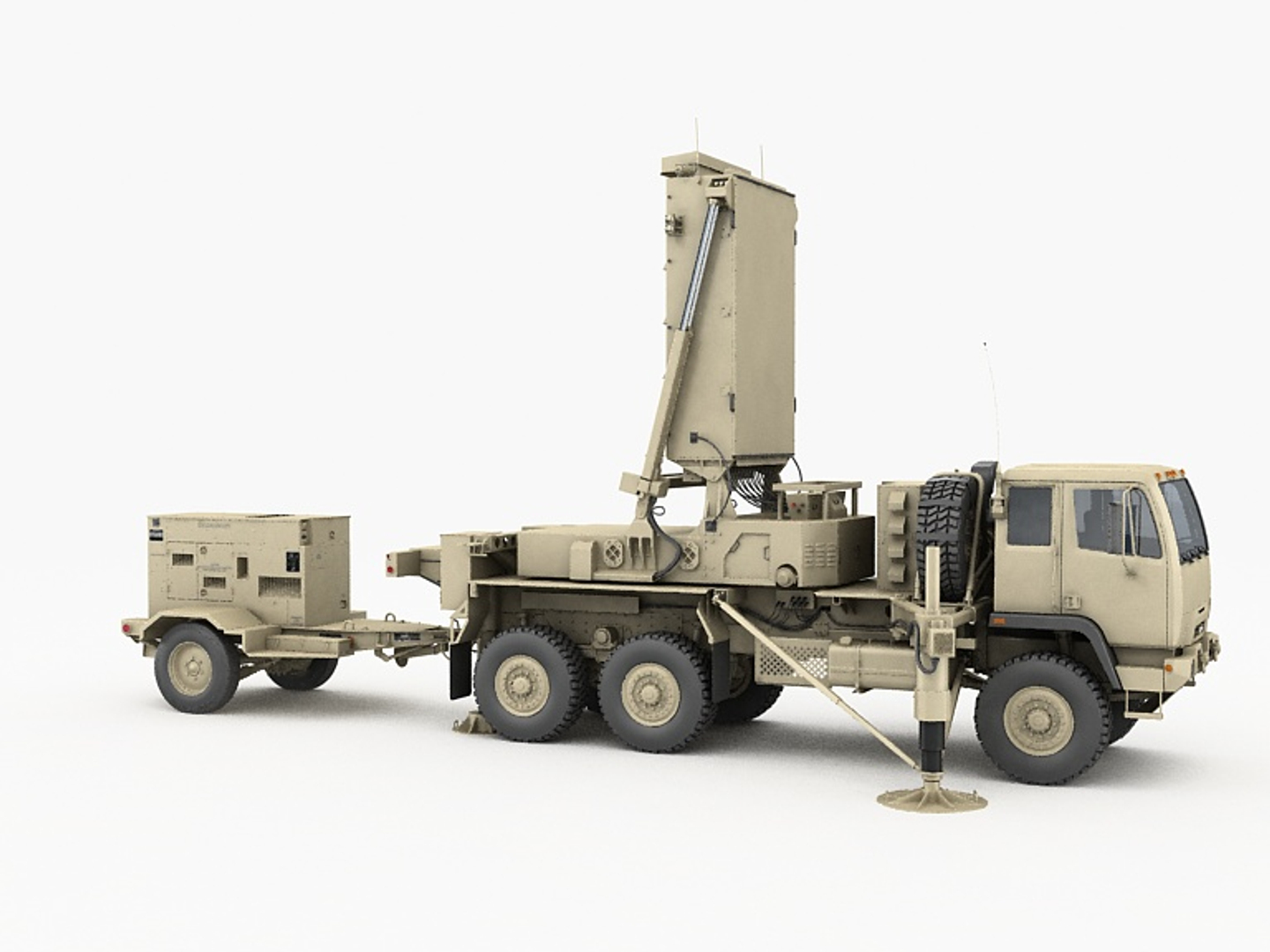 Tpq-53 Radar General Counterfire 3D Model - TurboSquid 1540558