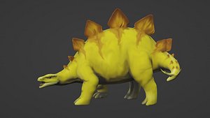 Stegosaurus Dinosaur Rig Blender