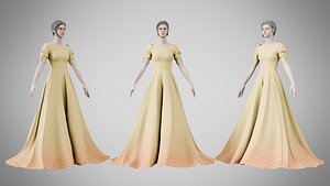 3D model Dress 50 Sweet Corn