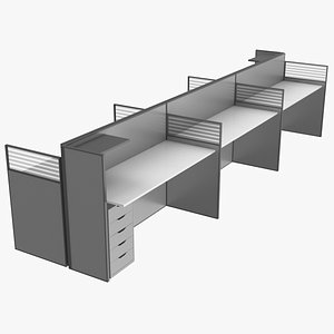 Download Free & Premium Cubicle Workstation 3D Models | TurboSquid