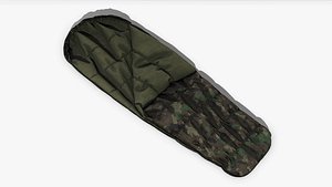pbr military sleeping bag 3D model