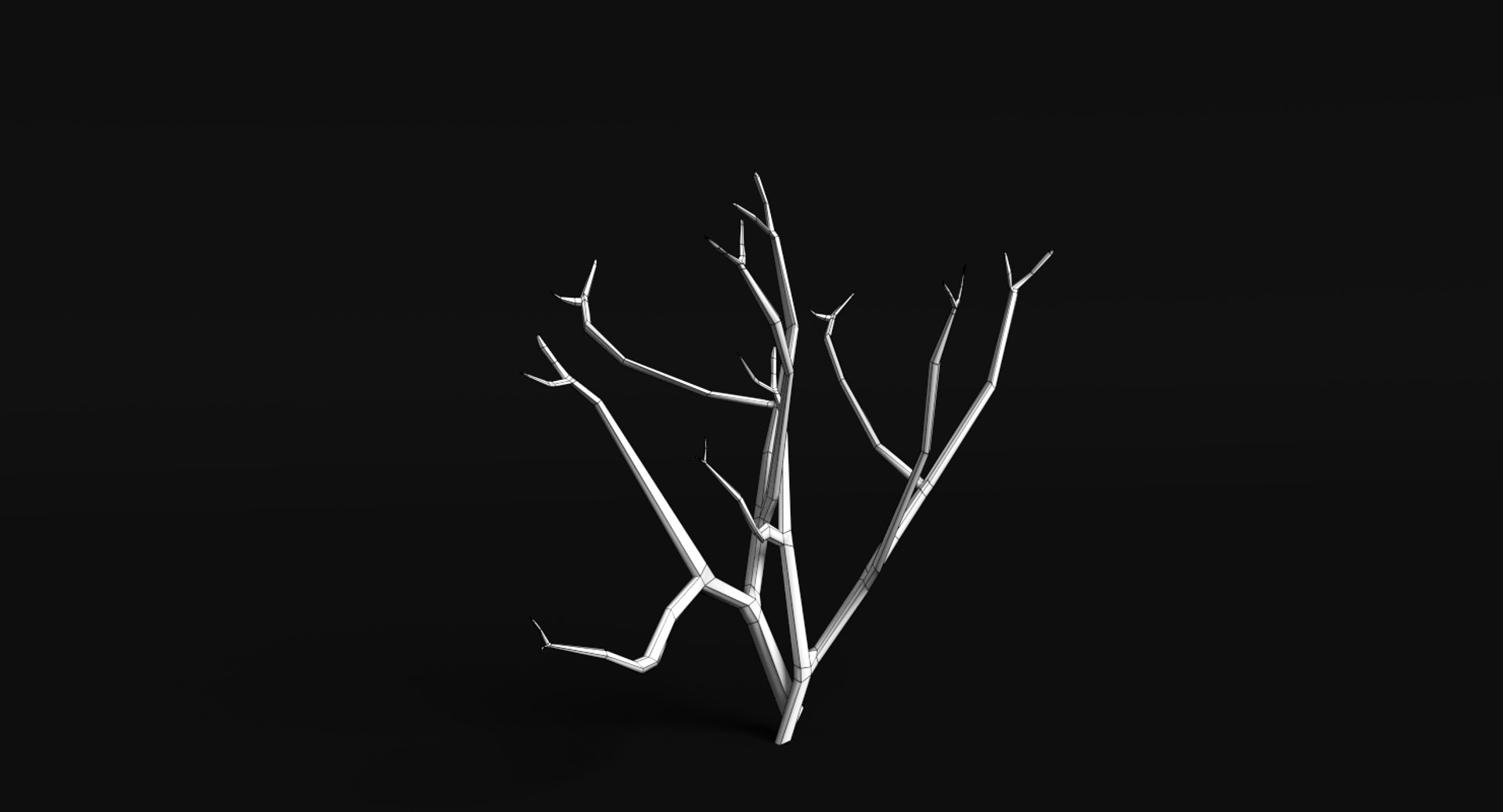 3d dead plant tree model