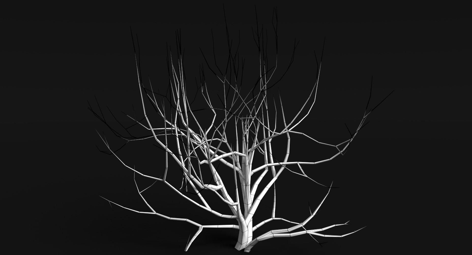 3d dead plant tree model