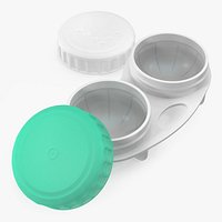 Contact Lens Case with Open Lid