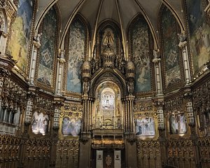 altar of montserrat monastery