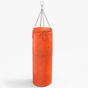 Punching Bag Orange 3D