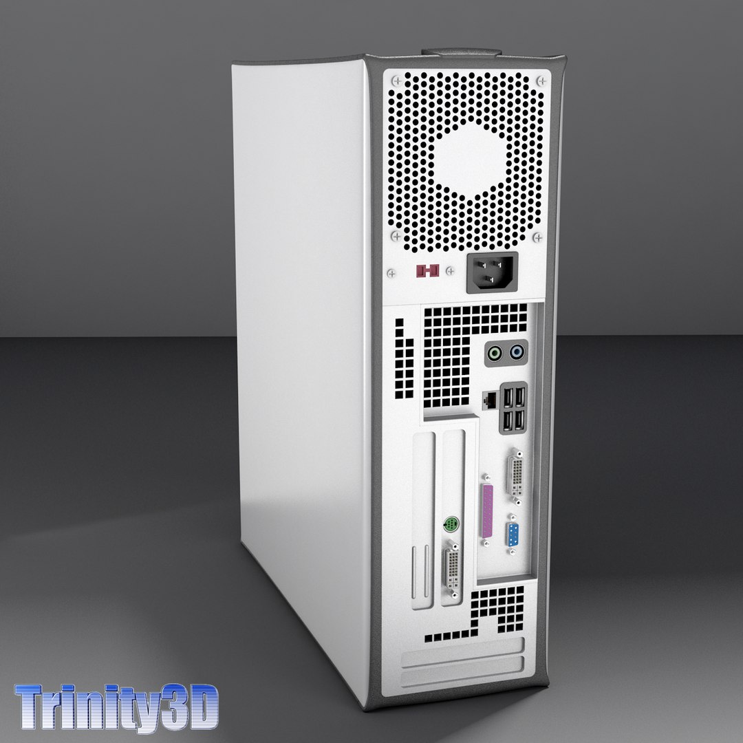 3d Dell Optiplex Desktop Computer Model