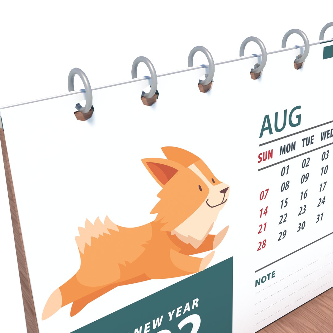 Cat Calendar 3D Model - TurboSquid 2084151