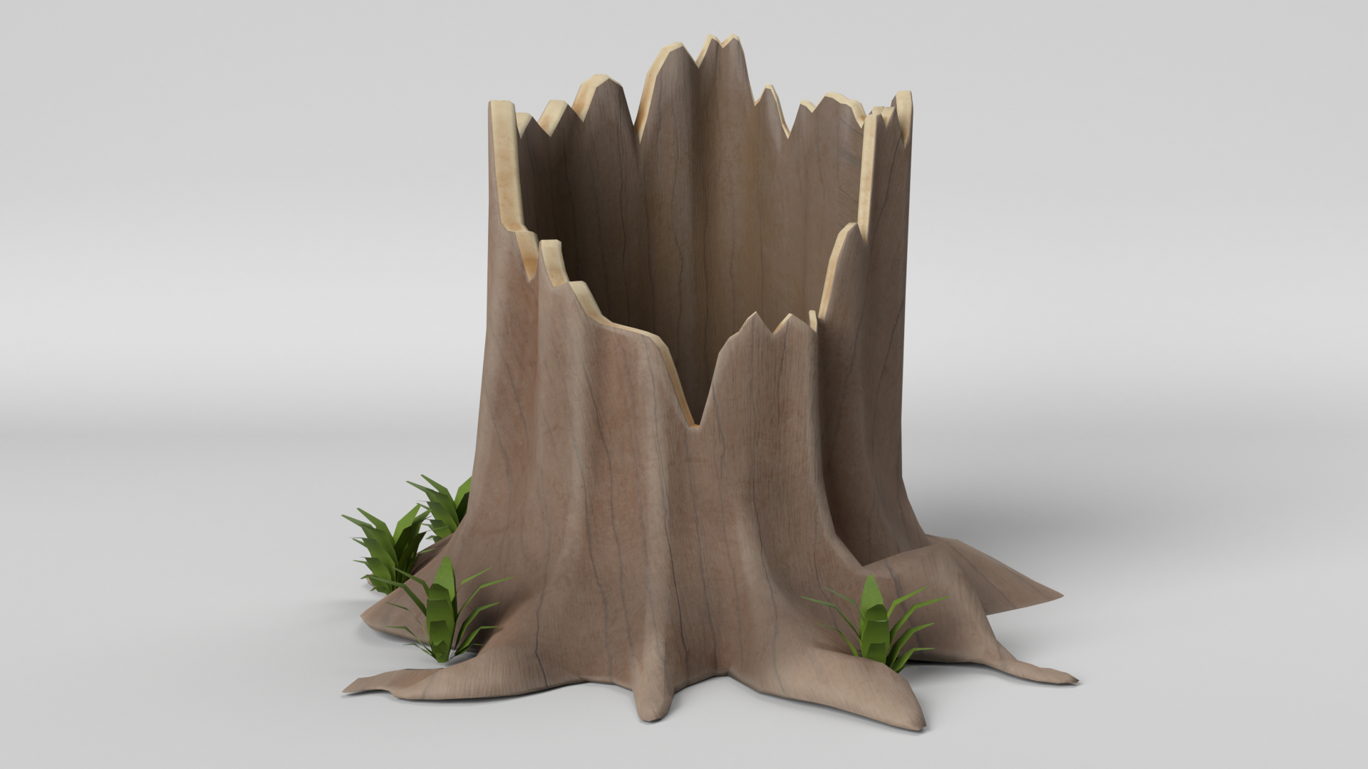 cartoon tree stump 3D model https://p.turbosquid.com/ts-thumb/bA/qfsoN0/KbBp68Vd/cartoon_stump_v5_images/png/1592855863/1920x1080/turn_fit_q99/2d5d8d6fc0e306f9588deb6b32034be59aa65396/cartoon_stump_v5_images-1.jpg