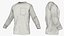 Long Sleeve Pocket Shirt Light Gray