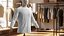 Long Sleeve Pocket Shirt Light Gray