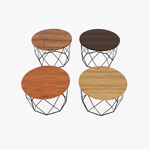 Round Coffee Table Collection of 4