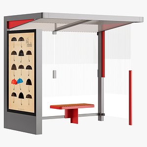 Bus Shelter Nubo 3D model