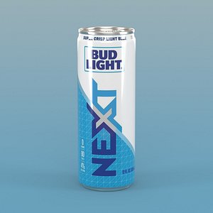 Bud Light Next Slim Beer Can 12oz model