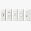 3D Electrical Outlet And Light Switches