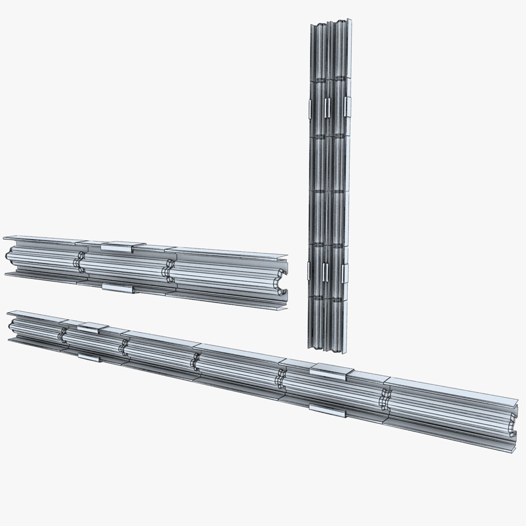 3d Model Of Cable Tray Wiring Futuristic