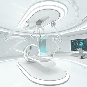 Sci-Fi Laboratory Interior Room