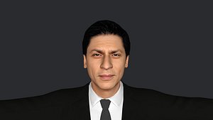 3D Shahrukh-Khan Hyper Realistic Full Body Fully Rigged 3D Character model