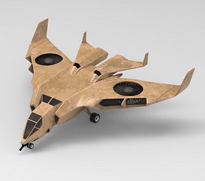 sci-fi dropship 3D