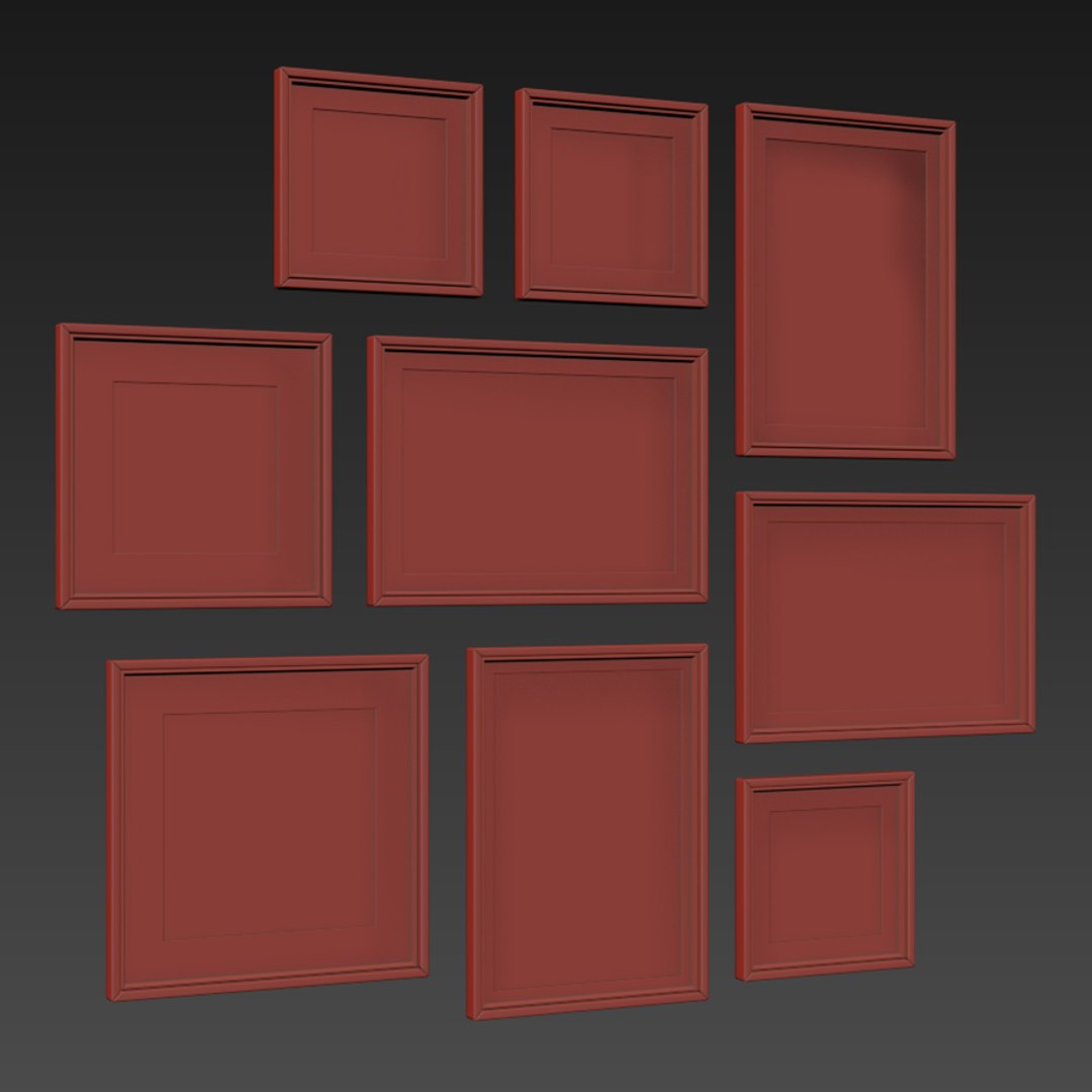 Picture Frames 3D Model - TurboSquid 1442576