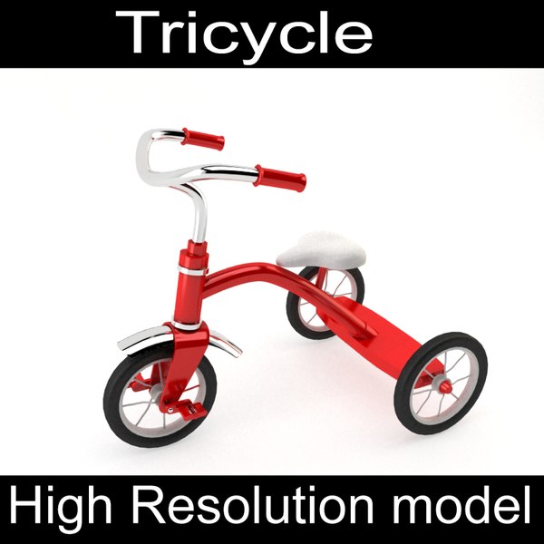 tricycle materials 3d obj