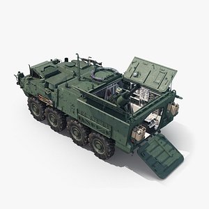 3D stryker m1129 mc military vehicle model