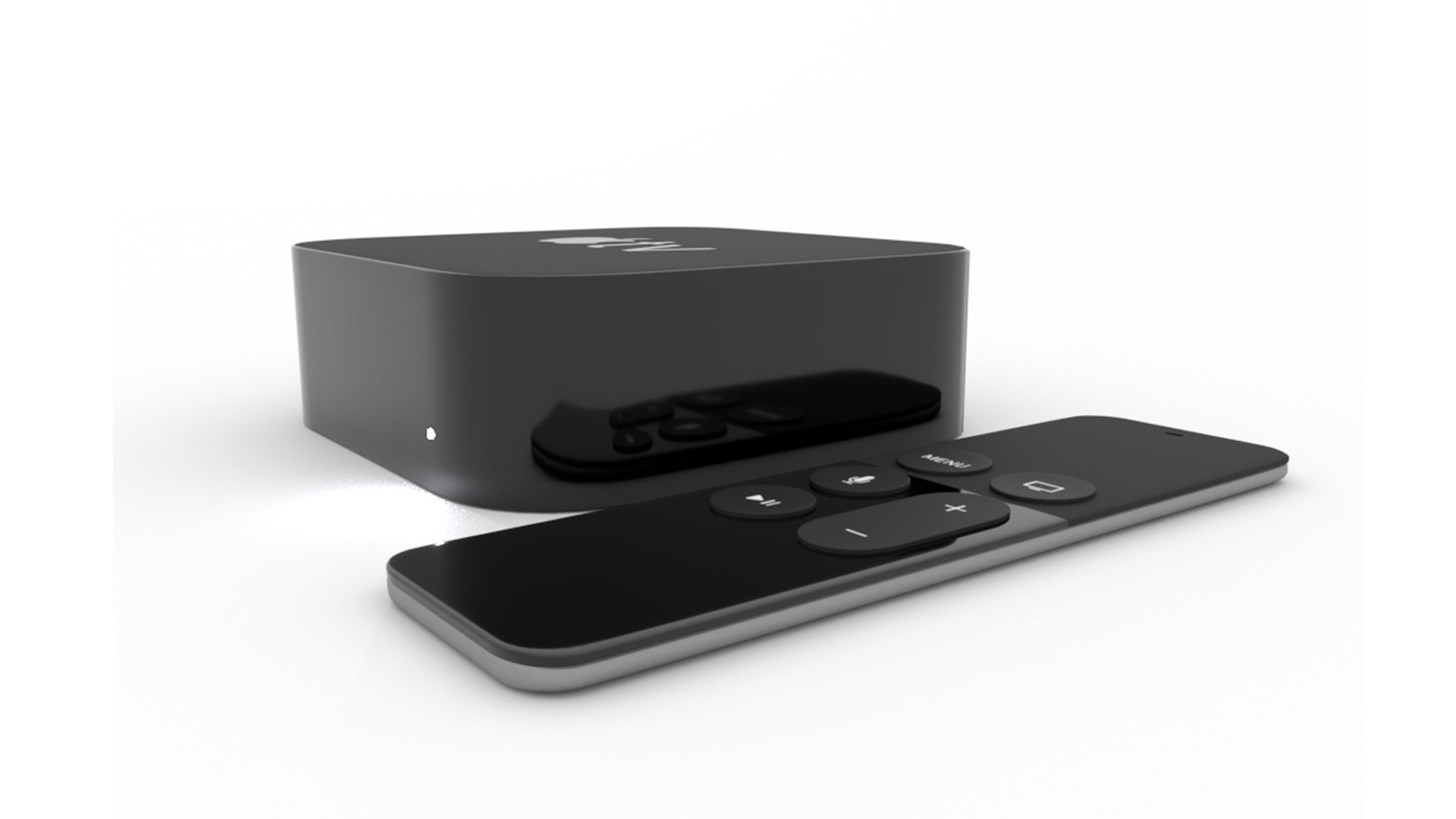 3D Apple TV Box And Remote TurboSquid 1948363