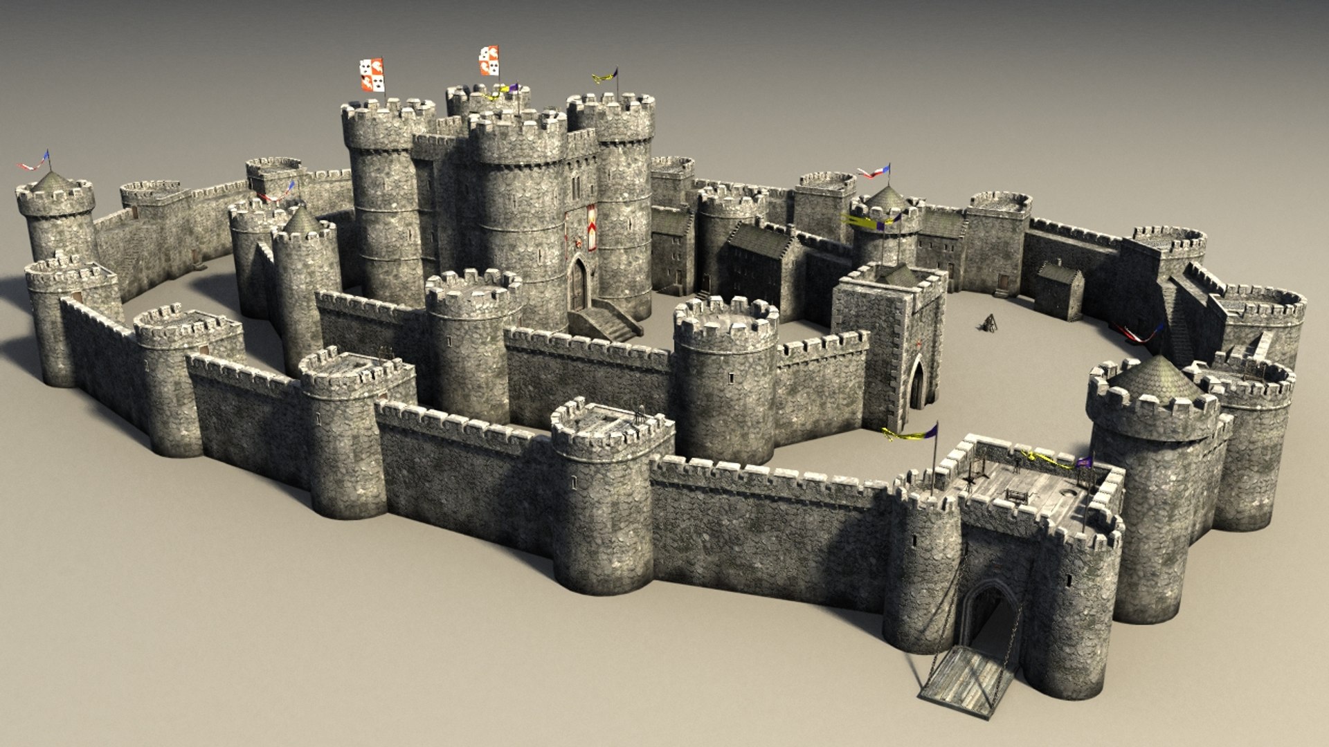 Замки башни игры. Донжон в средневековом замке. Шато Гайар замок реконструкция. Средневековый замок 3в модель. Бастион в средневековом замке.