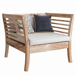 3D model Attitude Exotic armchair