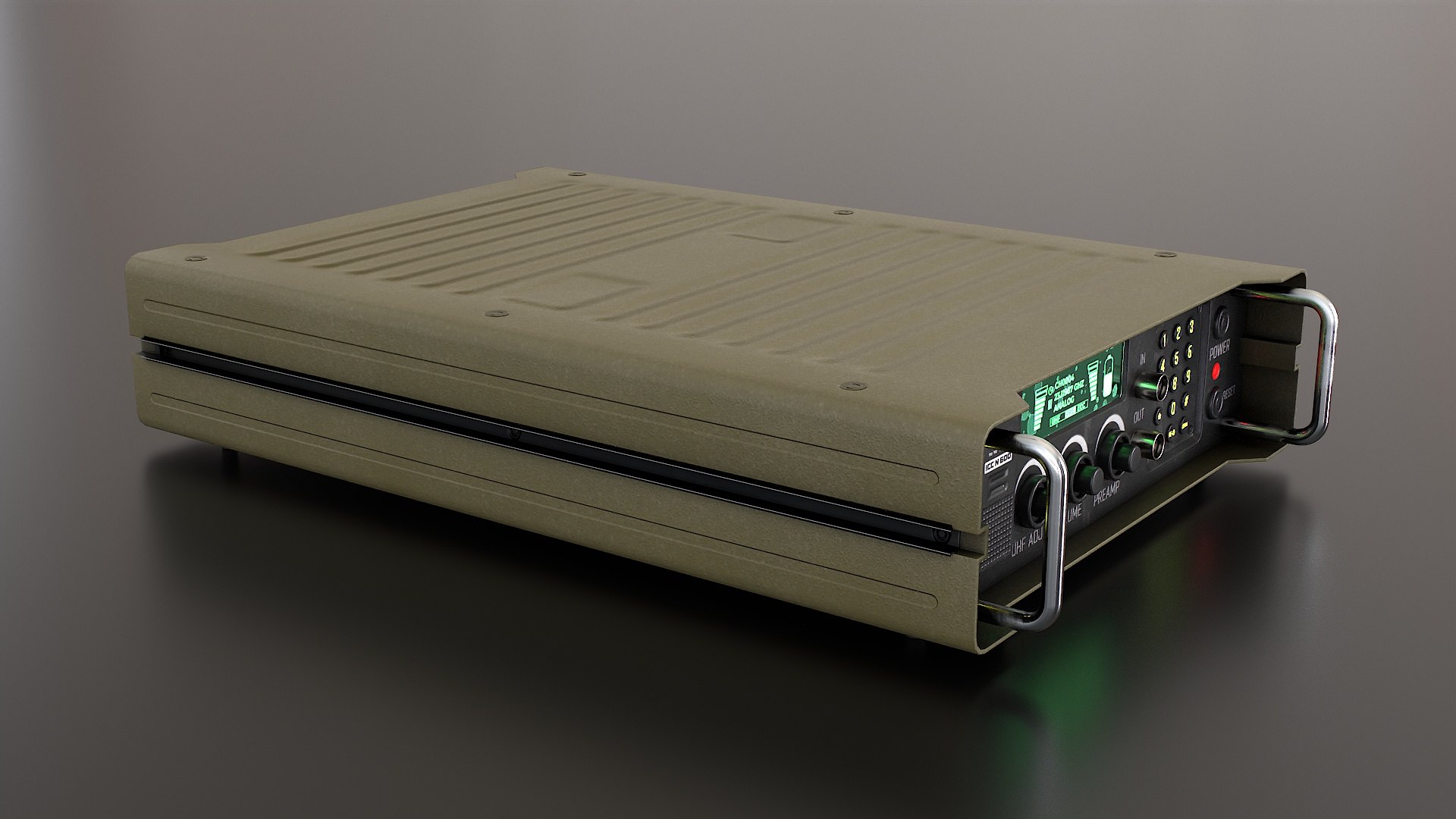 Military Radio Communication Device Low-poly 3D model https://p.turbosquid.com/ts-thumb/bB/X8gAVr/Fw/01005/jpg/1684121514/1920x1080/fit_q87/83b3b9be50432771a37f9c50477a97edd3f69139/01005.jpg