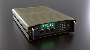 Military Radio Communication Device Low-poly 3D model
