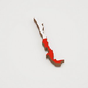 Chile 3D Map