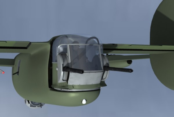 3d b24 liberator b-24 bomber model